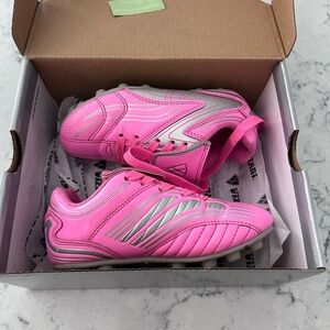 Kids Pink Soccer Cleats - Youth Athletic Shoes